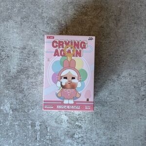 POPMART CRYBABY Crying Again Series Vinyl Face Plush I’ll Bring You A Flower